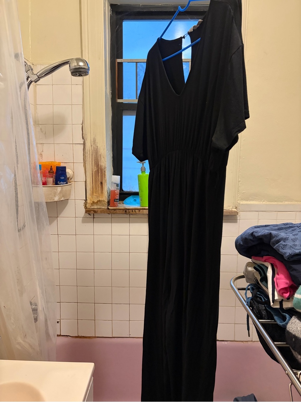 Women’s maternity Black V-Neck jumpsuit
